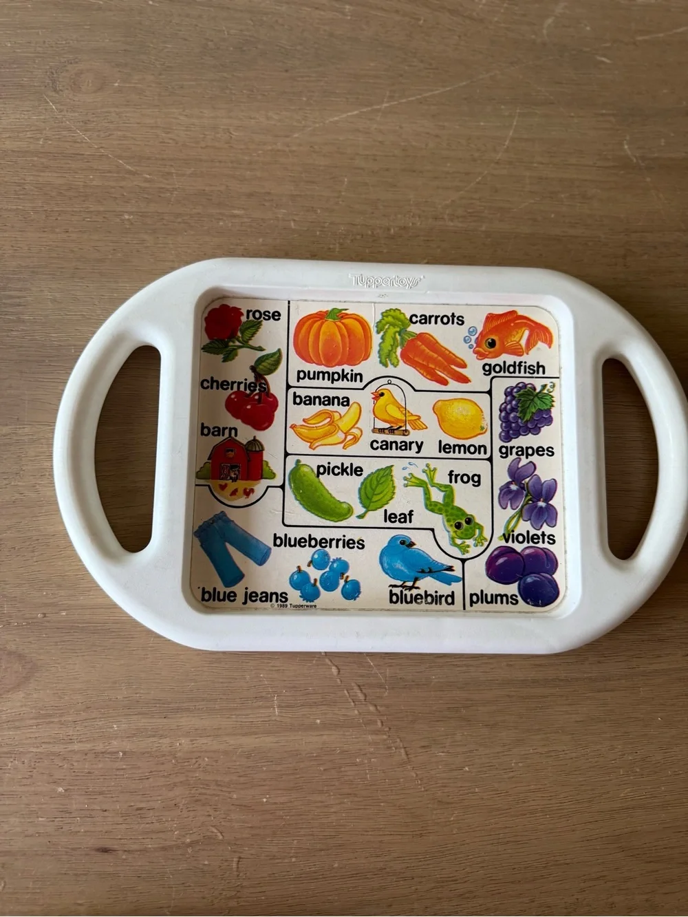 Tupperware Tuppertoys Vintage 1989 What’s Inside Color Puzzle Kids Toy Plastic